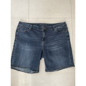 Lane Bryant Shorts  Bermuda Denim Jean Stretch Blue